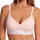 Hanes Women's Natural Lift Wireless, Modal Full Coverage Bra, Size XL