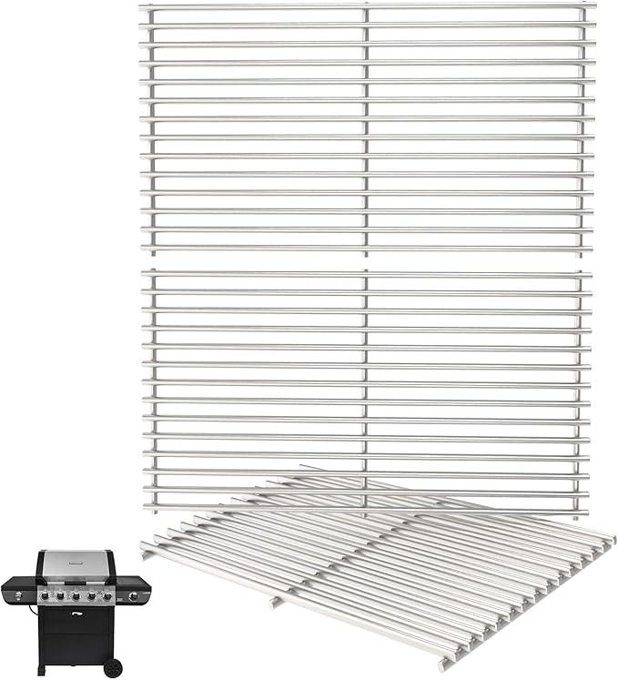19 1/4" Grill Grates for Brinkmann Grill Replacement Parts 810-8500-S, 810-8501-S, 810-8502-S, Jenn Air 720-0337, 750-0142, Costco Kirkland 720-0432, Charmglow, Members Mark, Nexgrill, Ducane, Pack of 3