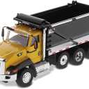 Diecast Masters 1:50 Scale Caterpillar CT660 SBFA Ox Bodies Stampede Dump Truck | Transport Series Cat Trucks & Construction Equipment Model 85668