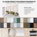 Photo Backdrop for Product Photography, 23 x 17.5 in Tabletop Kit