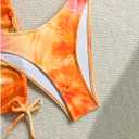 SHENHE Women's 3 Piece Floral Swimsuits Triangle Halter High Cut Bikini Set with Cover Up Skirt (M)