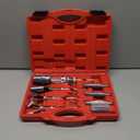 Kolvoii Cylinder Hone Tool Set with Tool Box, Adjustable Engine Cylinder Honing Tool for Sizes 3/4" to 7" Cylinders, 1-1/8", 3" and 4" Diameters with Extra 11 Piece Replacement Honing Stones 220 Grit (Red)