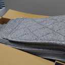 Stair Treads Non-Slip for Wooden Steps, 15Pack - 8" x 30" Edging Stair Runner Indoor for Kids Elders & Pets, Washable Carpet Stair Treads with Peel & Stick Reusable TPE Backing, Grey