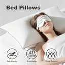 Shatex Soft Bed Pillows, Pillows for Sleeping Standard Size Relieve Cervical Fatigue Ergonomic Pillow Ultra Cozy and Breathable, 1 Pack, White