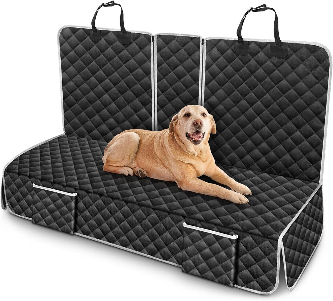 Dog Car Seat Cover Compatible with Cadillac XT5 XT6 XT4 CT5 CT6 V Sport Back Seat Accessories, Waterproof Pet Bench Backseat Covers with Non-Slip Backing 2000-2026