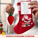 8 x Teacher Ornament - Teacher Christmas Ornaments for Tree - Teachers Gifts for Women - Teachers Daycare Provider Christmas Ornaments 2025 - Teaching Gifts - Teaching Crochet Ornament & Card