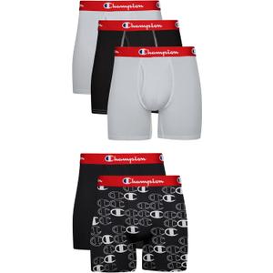 Underwear Boxer Briefs, Everyday Active, Lightweight Stretch, 3-pack (XX-Large, Black/Grey - 5 Pack)