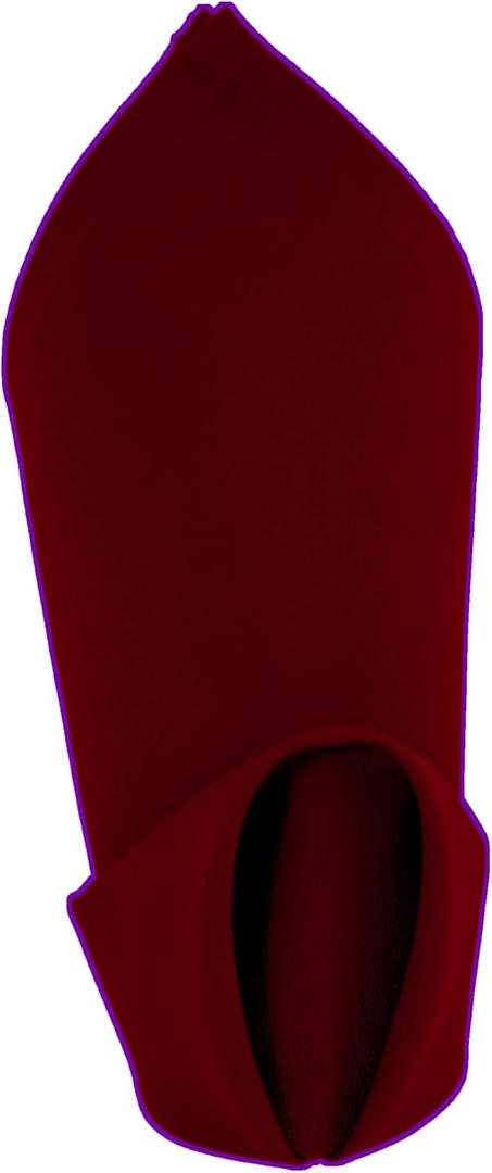 Weavric Cloth Dinner Napkin Bulk, Set of 12, 20 X 20 Inches Washable Reusable Maroon Burgundy Table Napkins with Hemmed Edge for Wedding, Party, Hotel, Restaurant