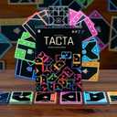 TACTA Card Game, Where Every Card Counts, Fast-Paced Strategic Shape Matching Party Game, Analyze and Optimize to Connect, Cover & Conquer to Win, Unique Party Game Play for 2 or More Players, Ages 7