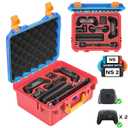 MERIABNY Hard Shell Carrying Case Compatible with Nintendo Switch 2, All in One Protective Case for NS2 Console, Dock, 2 Pro Controllers, Joy-Con Grip, Power Adapter, 9 Games and Accessories