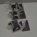 Taozun Adhesive Hooks 8 Packs, Black Wall Hooks for Hanging Coat/Towel Hooks Stainless Steel Waterproof Robe Hooks for Bathroom Bedroom Kitchen