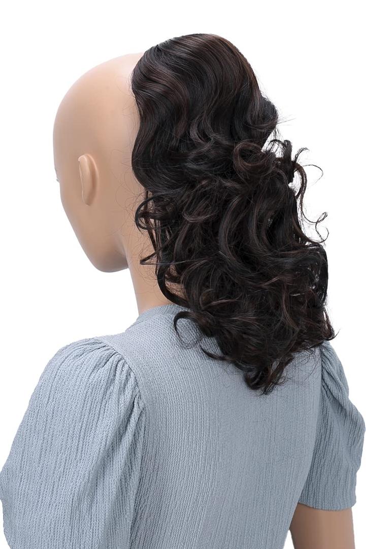 CAISHA 18" Hairpiece Ponytail Extensions Voluminous Wavy Brown PH21