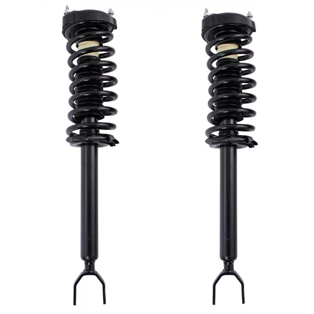 TRQ Front Strut & Coil Spring Set - Driver & Passenger Sides - Compatible with 06-11 Mercedes-Benz CLS500, CLS550, CLS63 AMG, 03-09 E320, E350, E500, E550, E63 AMG