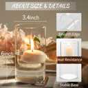 12pcs Glass Cylinder Vases for Centerpieces - 6 Inch Tall Flower Vase for Wedding Decorations, Clear Glass Flower Vases Floating Candle Holder for Table Centerpiece Wedding Home Dcor