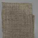 DriftAway Linen Textured Curtain Valances for Windows Light Filtering 3 Inch Rod Pocket Farmhouse Country Rustic Kitchen Valances for Bedroom Living Room Bathroom 14 inch Length Khaki