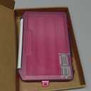 PATIKIL Waterproof Fishing Lure Box, Plastic Fish Tackle Accessory Storage Organizer Container, Pink