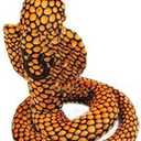 Stuffed Cobra Snake Animal Plush Toy 44 Inches Realistic Long Qamra The Queen Cobra Animal Stuffed Plushies Naja Nivea Cape Cobra Python Stuff Dolls Gift for Children Kids Boys Girls, 44Inches