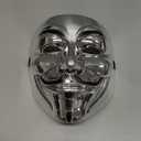 Hacker Costume Mask for Cosplay PartySilver