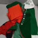 Elf Costume for Boys Kids Christmas Boy Elf Costume Outfit (5-6 Years, Green)