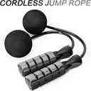 Jump Rope, Training Ropeless Skipping Rope for Fitness, Adjustable Weighted Cordless Jump Rope for Men and Women