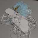 MotiMind 50 Set Pop Bottle Tags, Champagne Baby Shower Favor Labels When Pops Tags with Bows and Ribbon for Party Guest Gifts(Blue)