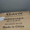 ADAVIN 24 in(H) Garden Fence with Gate, 14 Panels Heavy Duty Iron Metal Animal Barrier Fence, Camping Fence, Garden Fences and Borders for Dogs,Total 34.5 Ft(L), Black