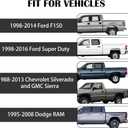 Tie Down Anchors Compatible with 1998-2014 Ford F150 1998-2016 Ford Super Duty 1988-2013 Chevrolet Silverado and GMC Sierra 1995-2008 Dodge RAM Retractable Truck Bed Tie Down 4 Pack