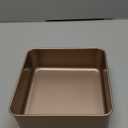 Siking 8'' x 3'' Deep Square Cake Pan Baking Mold Non-stick Coating Heavy Duty Brownie Bread Tray ( Champagne Gold ) (8 8 3 inch)