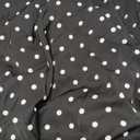 DERAX Women's Polka Dot Flowy Maxi Skirt A-Line High Waisted Vintage Retro Elegant Long Skirt with Pockets Black M