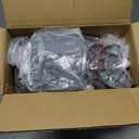 43"x43"x25" Dog Play Pen Indoor or Outdoor, Sturdy Fabric Dog Playpen for Small Dog & Cat, Puppy Playpen with Removable Cover, Heavy-Duty Dog Pen with Stainless Steel Pipe (Gray-1)