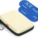 Diabetic Supplier Travel Case Bag - Hard Shell Carrying Case for Blood Glucose Monitor, Blood Sugar Monitor, Diabetes Testing Kit, Test Strips, Lancing Device, Insulin Pens, Syringes, EpiPens, Inhaler