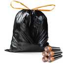 funest Small Drawstring Trash Bag,Easy to Tear and Pack,4 Gallon Garbage Bags,75 Counts