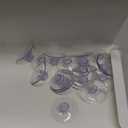 AQUANEAT 20 Packs Suction Cups 1.2 Inch Clear Sucker Pads Without Hook for Glass Home Organization Decoration