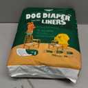 PAWPANG Disposable Dog Diaper Liners Booster Pads for Male & Female Dogs, 100ct, 5 Sizes Options, Doggie Diaper Inserts fit Most Types of Dog Diapers - Pet Belly Bands & Male Wraps (Small(100ct)) (Standard Pack)