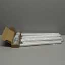 White Long Curtain Rods for Windows 72 to 144 Inch(6-12 Feet), Heavy Duty 1'' Diameter Adjustable Window Drapery Rod, Modern and Simple Decorative End Cap Finish, Matte White (36''-144'')