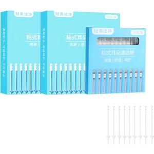 Reusable Earwax Removal Swabs Sticky Ear Cleaning Stick, Adhesive Ear Pick, Soft Ear Cleaning Tools for Gentle and Effective Care,for All Ages(72 PCS)
