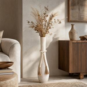 Floor Wood Vase Farmhouse Tall Decorative Vases for Floor Rustic 23" Vase