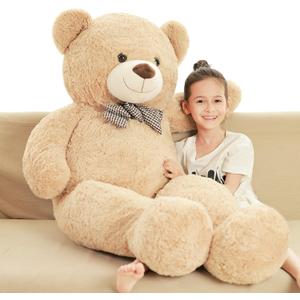 Poutmac 47 inch Giant Teddy Bear Stuffed Animal Brown Big Plush Teddy Bear Valentine's Gift for Girlfriend Soft Stuffed Bear Animals for Christmas, Birthday, Mother's Day