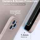 AOTESIER Magnetic for iPhone 16 Pro Case, Compatible with MagSafe[Camera Protection], Food Grade Silicone Case with [2 Screen Protectors], Anti-Scratch Protective Lining, 6.3inch, Natural Titanium