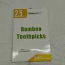 HOPELF 2400 Count Bamboo Toothpicks Skewers For Appetizer,Olive,Barbecue,Fruit,Cocktail,Teeth Cleaning,Double-Points Wooden Toothpick. (2.5 inch)