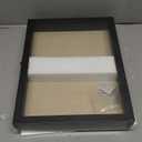 GraduatePro Shadow Box Frame 11x14 Display Case with Linen Back, Real Glass Window Door with Hinge, Picture Frame Wedding Bouquet Memorabilia Medals Photos Memory Box for Keepsakes, Rustic Black