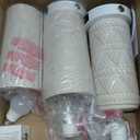 Touch Table Lamp Set of 2 for Home and Modern Farmhouse Decor - Ceramic Boho Bedside Lamps with USB Port - White Nightstand Light for Bedroom, Living Room, Side Tables and Small Night Stand