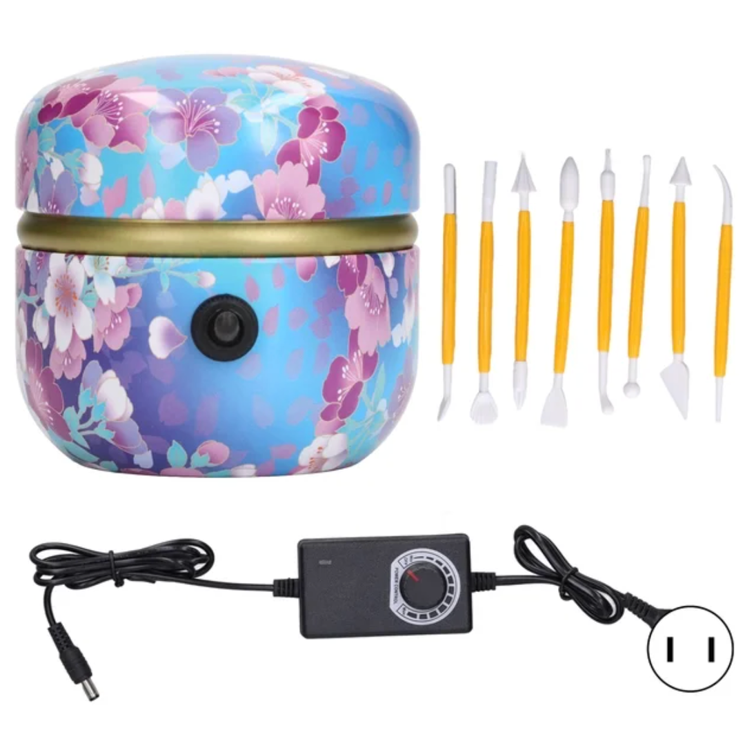 Miniature Pottery Wheel,Mini Electric Pottery Wheel Mini Pottery Wheel Machine Mini Electric Pottery Wheel Built for Precision