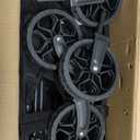 Collapsible Wagon Cart with Wheels Foldable - Folding Utility Heavy Duty Wagons Carts for Grocery Sports Garden Shopping Camping, (120L, Black)