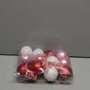 12 Pcs Valentines Day Ball Ornaments - 2.36 Inch Red Pink White Valentines Day Letter Hanging Decorations Buffalo Plaid Balls Ornaments for Tree Valentine's Day Party Supplies Decorations