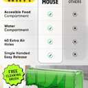 Motel Mouse Humane Mouse Traps No Kill Live Catch and Release 4 Pack - Reusable, Easy to Use & Clean, No Touch Release, Sensitive Includes Cleaning Brush, Instruction Manual & Video - Mousetrap Indoor