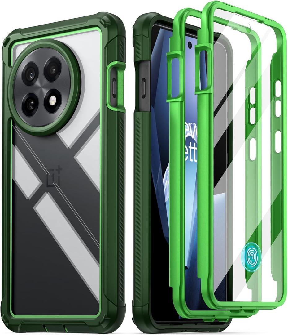 Poetic Guardian Case for OnePlus 13R 5G (2025), Built-in Screen Protector [Works with Fingerprint ID], [2 Front Frames][20ft Drop Tested, Quality