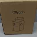 Ollygrin Flat Burr Coffee Grinder Electric, Adjustable Coffee Grinder for Home Use, Compact Coffee Beans Grinder with 14 Grind Settings, 2-12 Cups for Home & Office