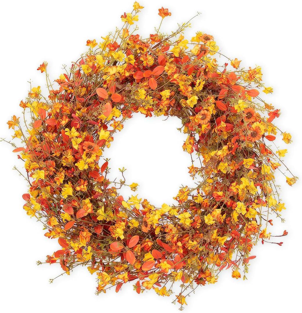 28 Inch Large Fall Wreaths for Front Door Fall Door Wreath Autumn Wreath