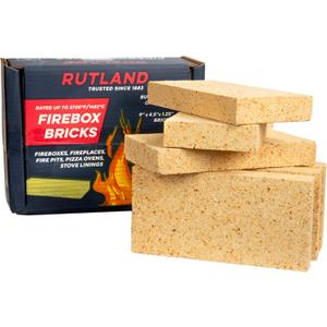 Rutland Products Fire Brick, 6 Count, Pack of 1 (Tan)